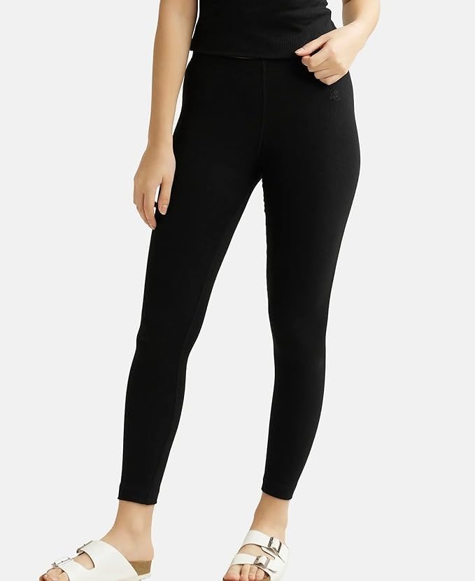 Image of Jockey 2544 Women Super Warm Super Combed Cotton Rich Brushed Fabric Thermal Leggings with StayWarm Technology