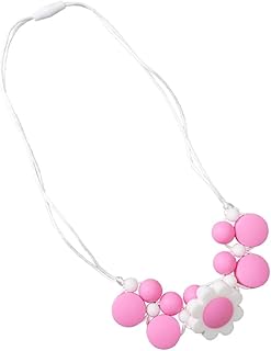 TOYANDONA Brinquedos Para Bebês Colar De Mastigar Brinquedos Para Mastigar Brinquedos Rosa Colar Rosa Brinquedos Para Bebês Gargantilha Rosa Colar De Mastigar Brinquedos Infantis Colar Rosa