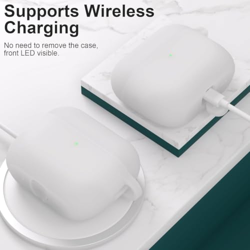 Image of New Soft Silicone Case Compatible with Apple AirPods Pro 3 Generation (2025) Protective Silicone 360 Full Protection Dust-Proof Shockproof Case Cover with Hook (Cover Only) (Clear)
