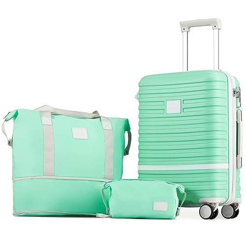 Image of Joyway Carry On Luggage 20 Inch Expandable Suitcase with Spinner Wheel, 3 Piece Hard Shell Luggage Set with TSA Lock