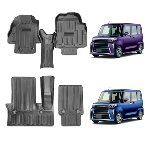 Shvgen|適合ダイハツ タント LA650S LA660Sフロアマット1-2列目防水専用設計2019年−2022年 DAIHATSU TANTO LA650S LA660S フロアマット 3D立体構造タントカスタムla650sパーツ純正 運転席 助手席