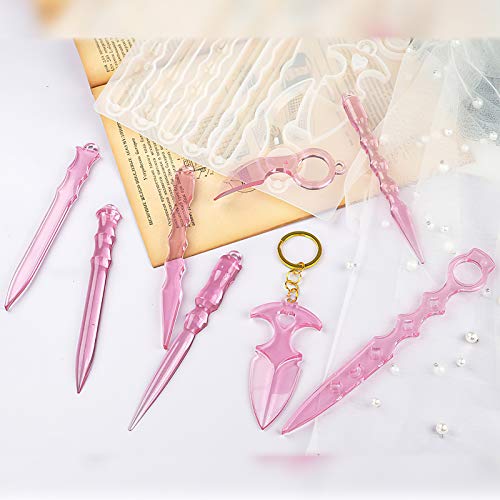 Self Defense Keychain Resin Mold - Silicone Epoxy Resin Casting Mold, DIY Your Self-Defense Weapon Keychain - Thumbnail 6