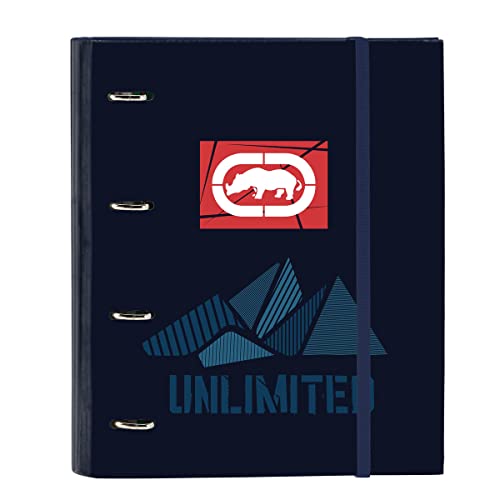 ECKO UNLTD. Peaks - Ordner mit 4 Ringen, 35 cm, mit 100 A4-Blättern, ideal für Kinder verschiedener Altersgruppen, bequem und vielseitig, Qualität und Widerstandsfähigkeit, 27 x 3,5 x 32 cm,
