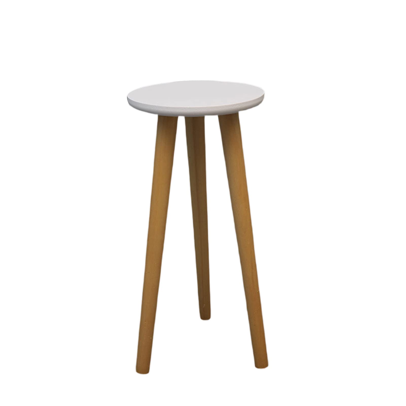 Loupsiy Indoor Plant Stand - Mid Century Plant Table for Flower Pots - Heavy Duty Tall Plant Holder, Modern Home Decor Small Round Side End Tables, Oak