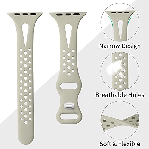 Ouwegaga Pulseiras esportivas femininas e masculinas de 40 mm, 41 mm, 38 mm, 42 mm, 44 mm, 45 mm, 46
