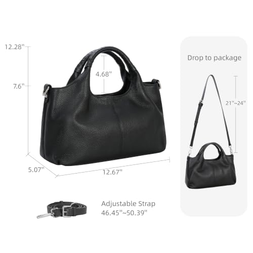 Image of Iswee Leather Satchel Women Purse and Handbag Crossbody Shoulder Bag Hobo