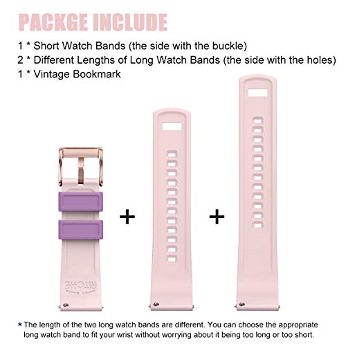 Image of Ritche Christmas Gift Silicone Watch Bands 18mm 20mm 22mm 24mm Quick Release Rubber Watch Bands for Men, White Elephant Gifts, Stocking Stuffers For Men