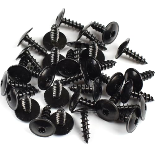 30 Pcs 5mm Black Torx Screw Car Engine Under Cover Splash Guard Self-Tapping Screws for Audi A4 A3 A5 A6 A7 A8 Q5 for VW for Golf for Passat