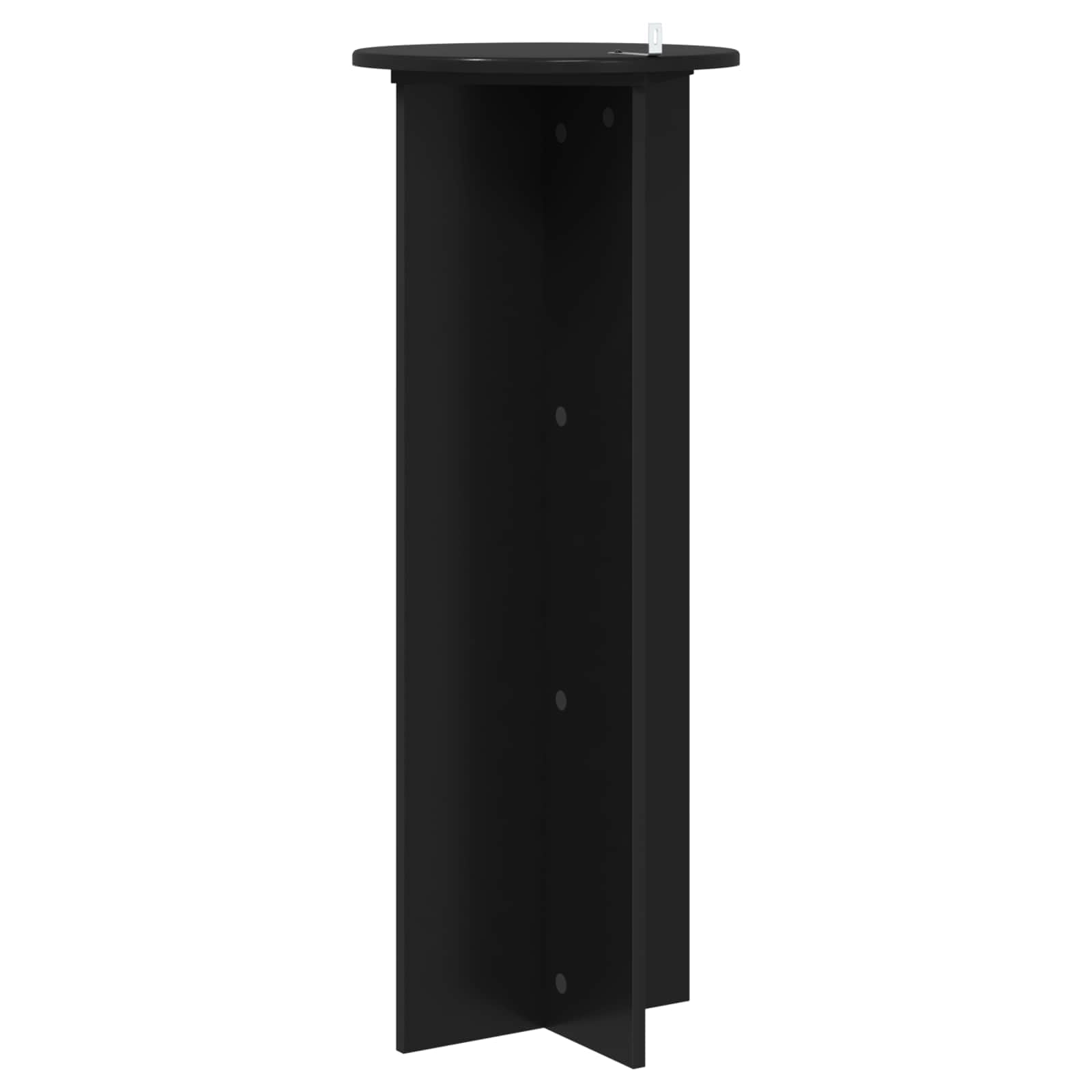 Lot de 2 supports pour plantes - Noir - Diamètre : 40 x 100 cm - En bois