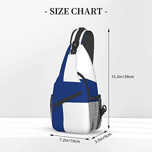 Mochila Bandolera Unisex Negra para Senderismo miniatura 4