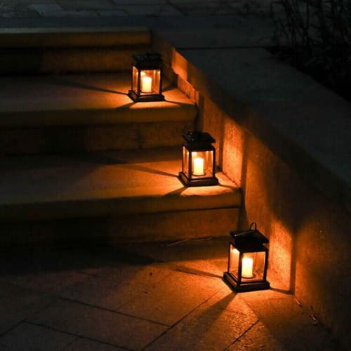 Solar Lantern Hanging Light Led Waterproof Yard Outdoor Patio Garden Yard Lamp #TOP2