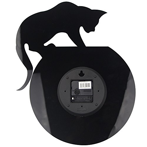 Reloj de pared analógico Timelike Fishbowl Cat miniatura 4