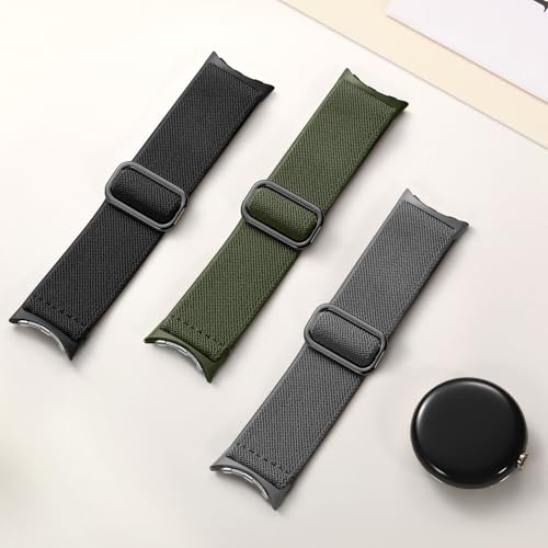 Epova 3 Pack Nylon Straps Compatible with Google Pixel Watch 4 3 2 Strap/Google Watch Strap - Image 2