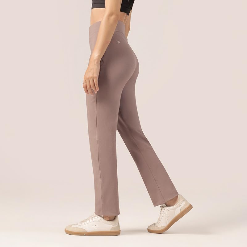 Image of BlissClub Women's Straight Fit Mid Rise Pants