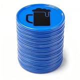 Lot de 100 jetons pour événements et restauration - Jetons de boissons réutilisables en pl...
