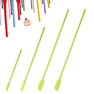 Hileyu 4 Stks Siliconen Spatel Set Kleine Siliconen Spatel Mini Jar Schraper Make-up Spatel Keuken Mini Spatel Lotion…