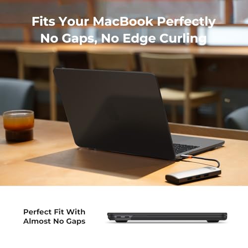 Image of EooCoo for MacBook Air 13.3 inch Case with Keyboard and Screen Protector | Ultra Thin and Transparent, Hard Case Compatible with MacBook Air 13.3 inch M1 Chip 2021-2018 with Retina Display