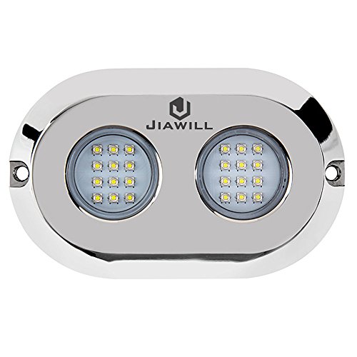 jiawill 120W CREE LED Surface Mount Underwater Boat Lights 316L