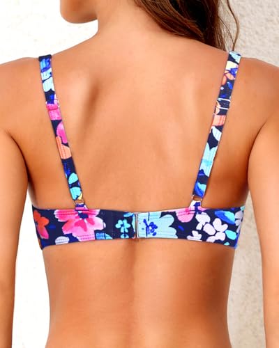 Image of Yonique Women Underwire Bikini Top - 2026 Push Up Swimsuit Tops Padded Bra Bahting Suit