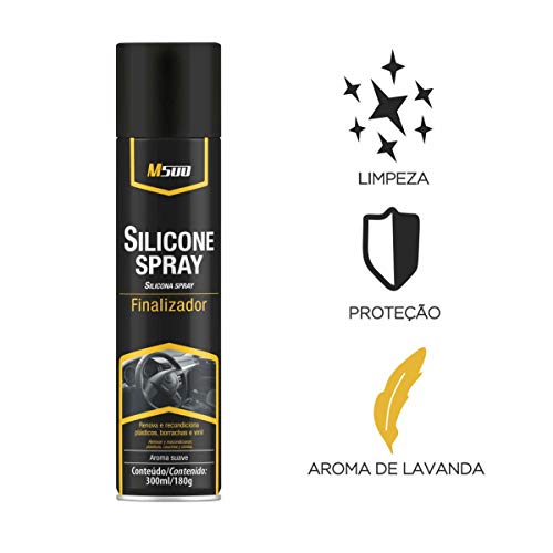 Silicone Spray Perfumado Aroma Lavanda 300ml M500-3 Peças