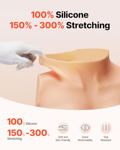 VEVOR womens Silicone Breastplate2