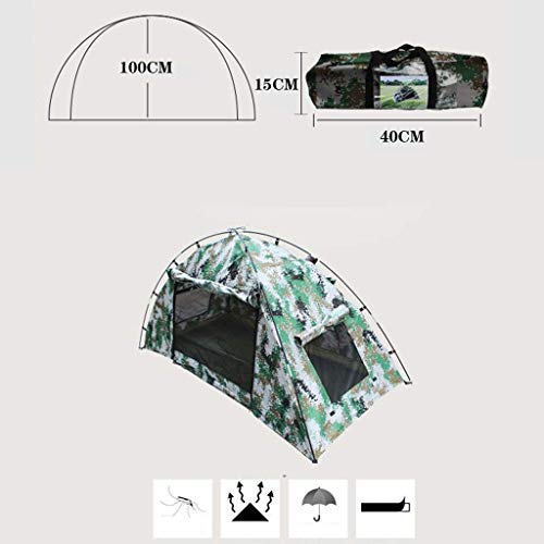 Carpa de camping impermeable camuflaje para 1 persona miniatura 4