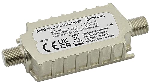 Mercury | 5G LTE In-line Signal filter Digital TV, Satellite, Cable and DAB/FM radio signals