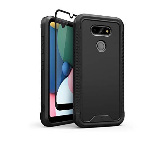 Zizo ION Series for LG Fortune 3 / LG Aristo 5 / LG Tribute Monarch/LG K31 Case - Military Grade Drop Tested with Tempered Glass - Black
