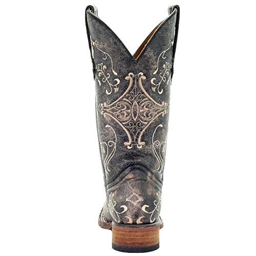 Corral Boots Women's L5078 Circle G Embroidery Leather Cowgirl Boots3