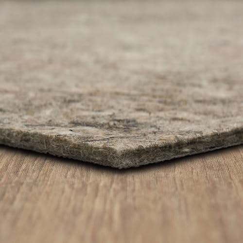 Mohawk Home 12' x 15' Non Slip Grip Rug Pad 1/2" Thick Dual Surface Felt Cushion + Rubber Gripper - Safe for All Floors