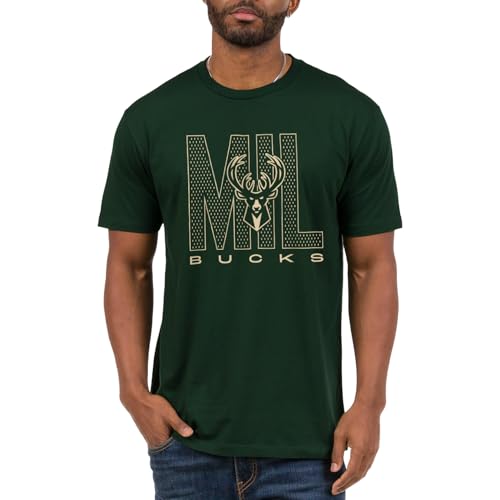 Junk Food NBA - Milwaukee Bucks City Mesh Adult SS T-Shirt Forest Green