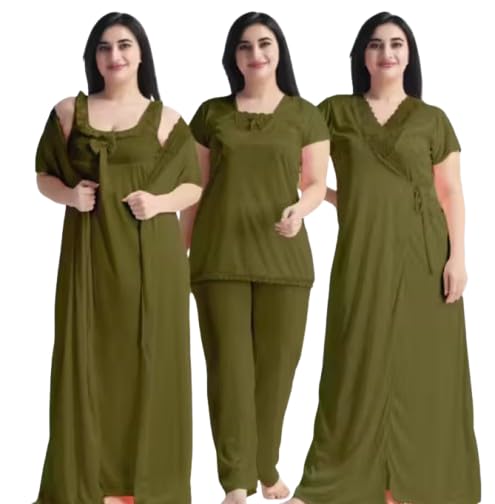 Honeymoon 2 piece Stylish Nighty for Women and Girls-picture-21