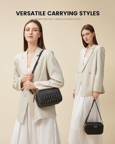 LOVEVOOK Quilted Crossbody Bags for Women, Small Trendy Leather Purse, Crossbody Purse with Adjustable Strap for Gift2