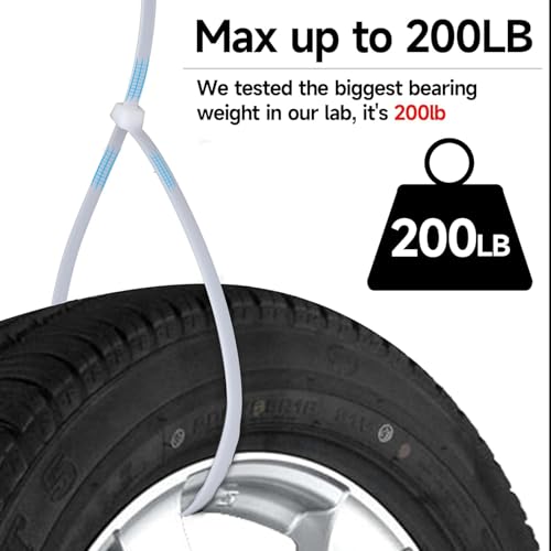 Image of 16-Inch Cable Ties (100-Pack) - Heavy Duty 400mm x 4.8mm Self-Locking Nylon Zip Ties | Strong Wire Fasteners with Teeth Grip for Organizing, Bundling & Securing