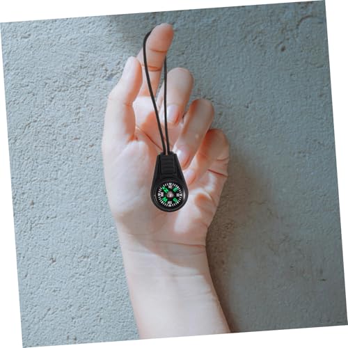 Brújula portátil Happyyami 50 piezas con cordón para camping miniatura 6