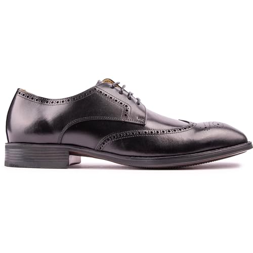 STEPTRONIC Mens Abberton Lace-Up Shoes Black 7 UK