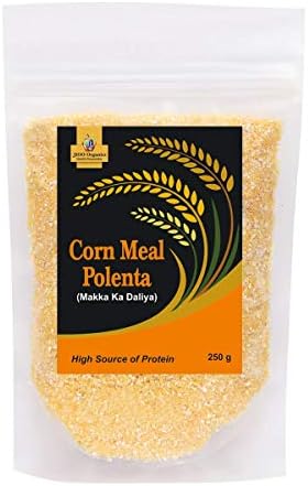 Jioo Organics Standard Cornmeal Polenta Corn Porridge or Makka ka Daliya 250gm