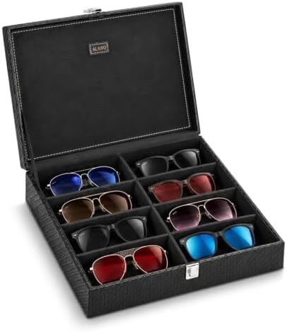 ALAWO Sunglass Box Organizer Holder Case