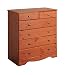 Produktbild Steens Pembroke Kommode, 6 Schubladen, 83 x 88 x 39 cm (B/H/T), Kiefer massiv, Kirsche