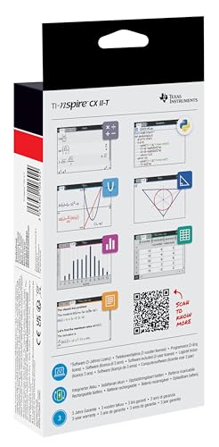 Image of TI-Nspire CX II-T Advanced graphing Calculator Plus Computer Software