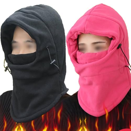 Winter Kids Face Cover Warm Thermal Neck Warmer Cold Weather Neck Gaiter Ski Face Mask Windproof Hood Scarf Pink3