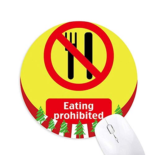 ロゴなし食べる 円形滑りゴムのマウスパッドクリスマス飾り