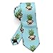 MZERSE Fashion Neckties Mens Shirt Uniform Skinny Tie for Business Holiday Necktie Pineapple Pug