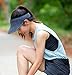 Sun Hat Women's Wide Brim Hat for Sun Protection - Fashionable Straw Visor, Navy