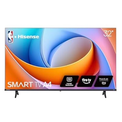 Hisense 32-Inch Class A4 Series FHD 1080p Smart Fire TV (32A4NF, 2025 Model) - DTS Virtual: X, Slim Bezel Design, Alexa Built in