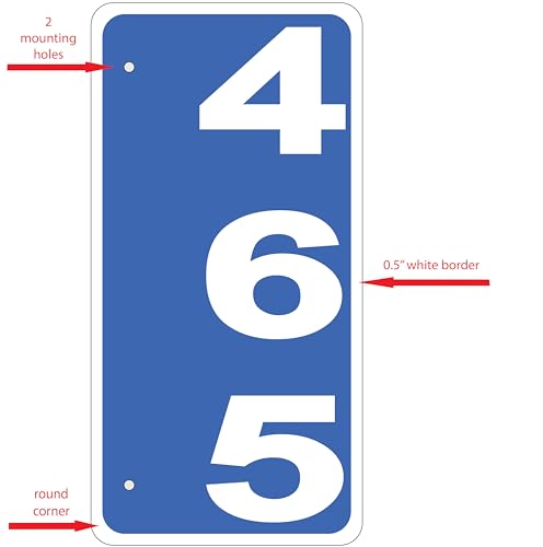 Custom 911 Reflective Address Sign (SINGLE-SIDED) - very highly visible in the daytime and nighttime. Excellent for Emergency Response, Delivery Service, 6”x12” .04” Aluminum Engineering Grade(EGP)