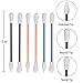 6 Pcs Reusable Silicone Cotton Swabs, Portable Travel Washable Cotton Swabs for Ear Cleaning Makeup Beauty…