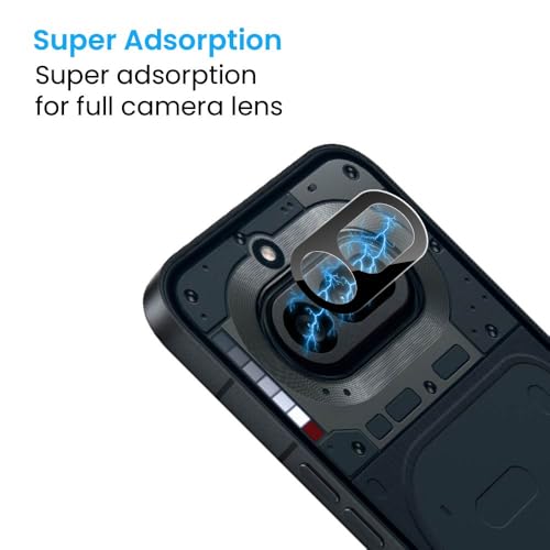 Image of ArmourPro Premium Camera Lens Protection Compatible with Nothing 4A (6.78 Inches) With Edge To Edge Full Camera Screen Coverage | Black, Pack of 1