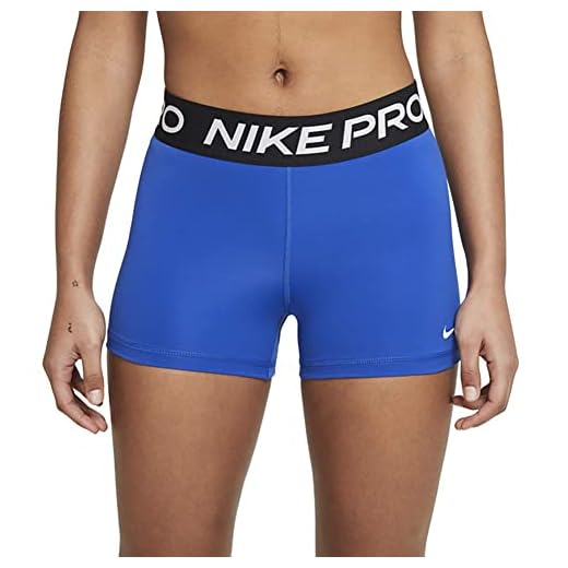 Nike Women's Pro 365 3in Shorts, Game Royal/Black/White, Medium