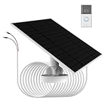 6W Solar panle for doorbell Battery Charging,IP66,Compatible with Ring Video doorbell 3/4/3 Plus,Ring Battery Doorbell Plus/Pro Camera,13.2ft/4m Charging Cable,Easy Installation
